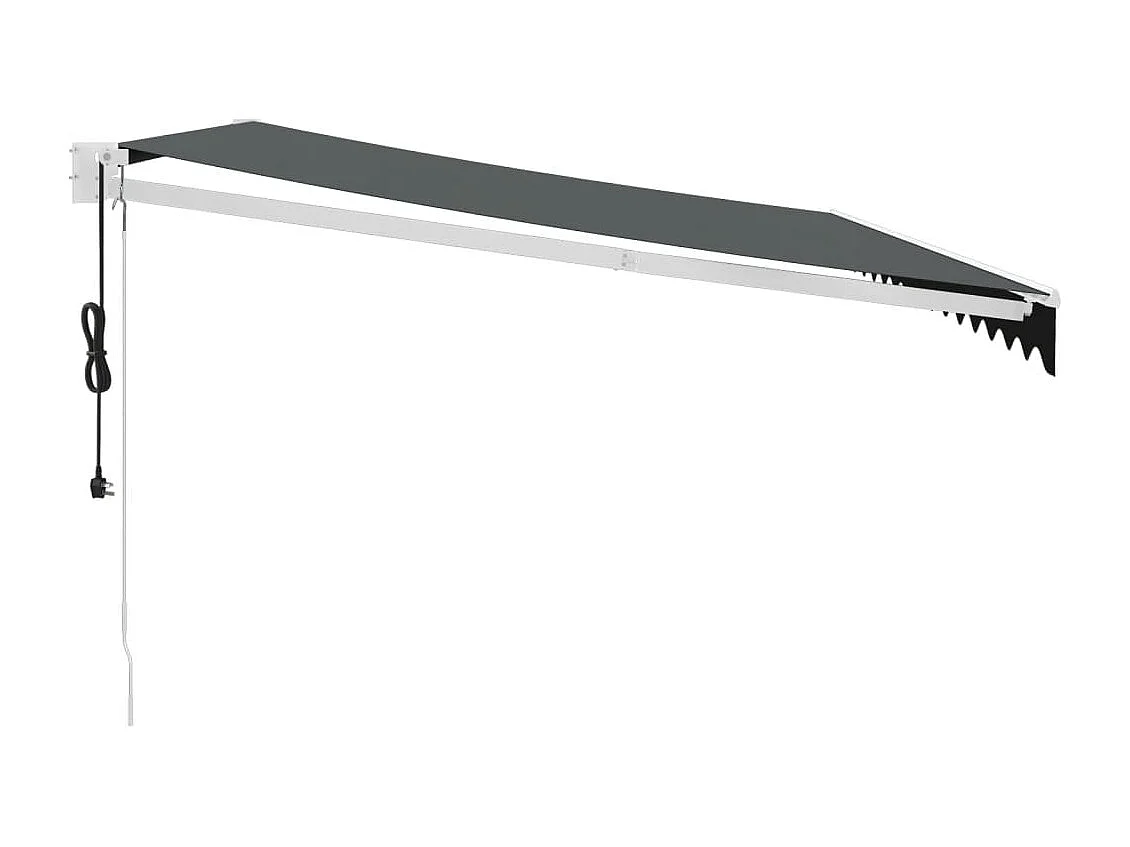 Auvent rétractable automatique anthracite 4x3 m