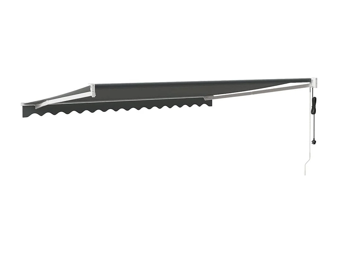 Auvent rétractable automatique anthracite 4x3 m