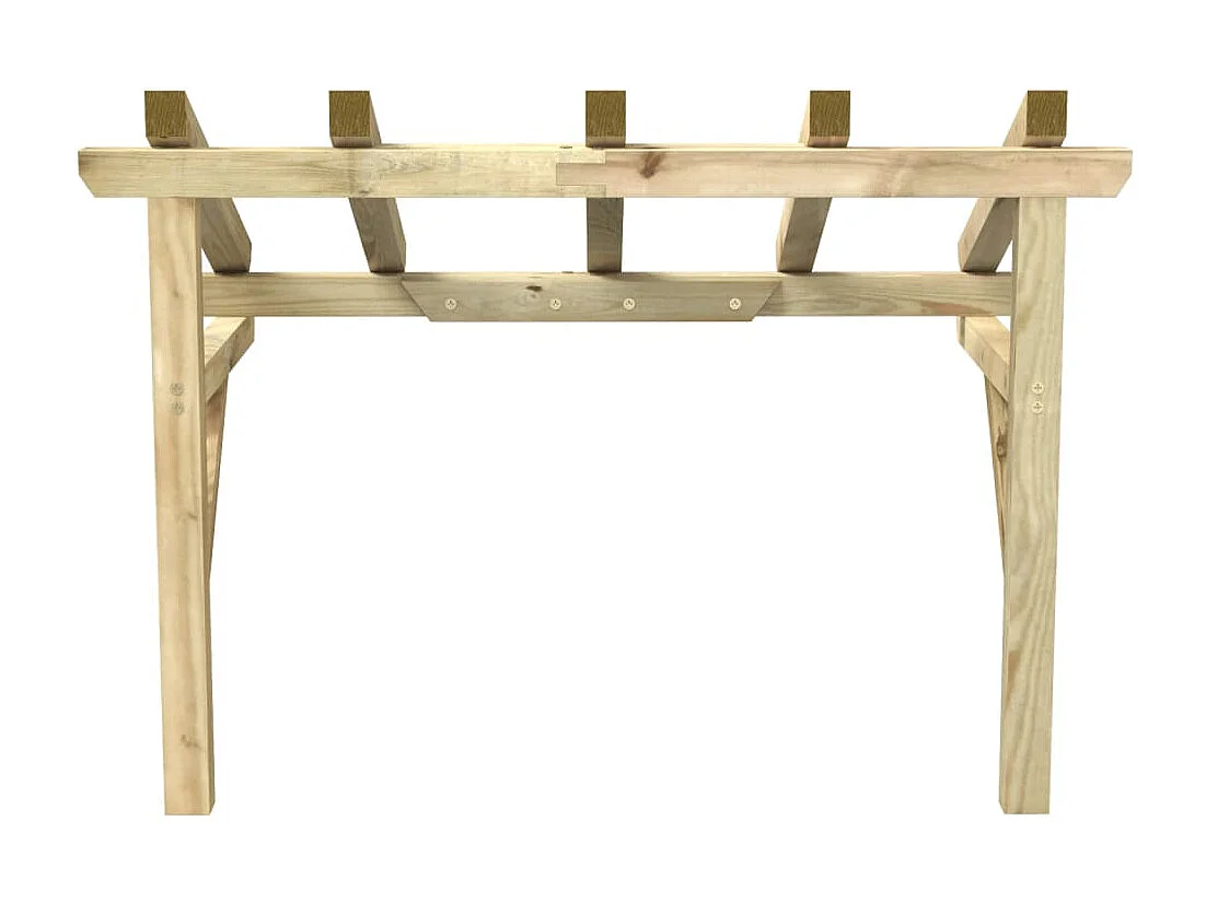 Auvent de porte 150x100x100 cm Bois de pin solide