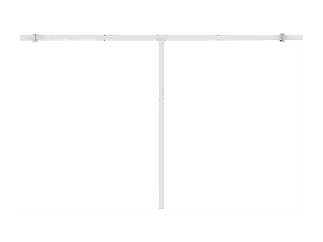 Toldo retráctil manual con LED gris antracita 450x300 cm