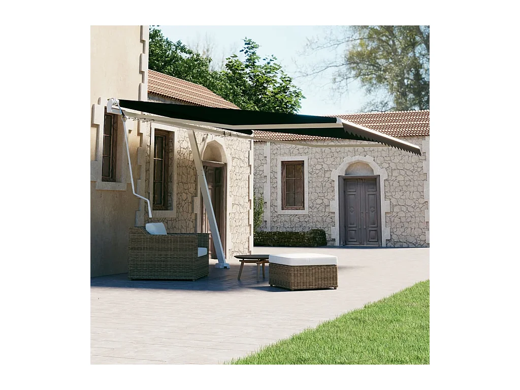 Auvent automatique sur pied 400x300 cm Anthracite