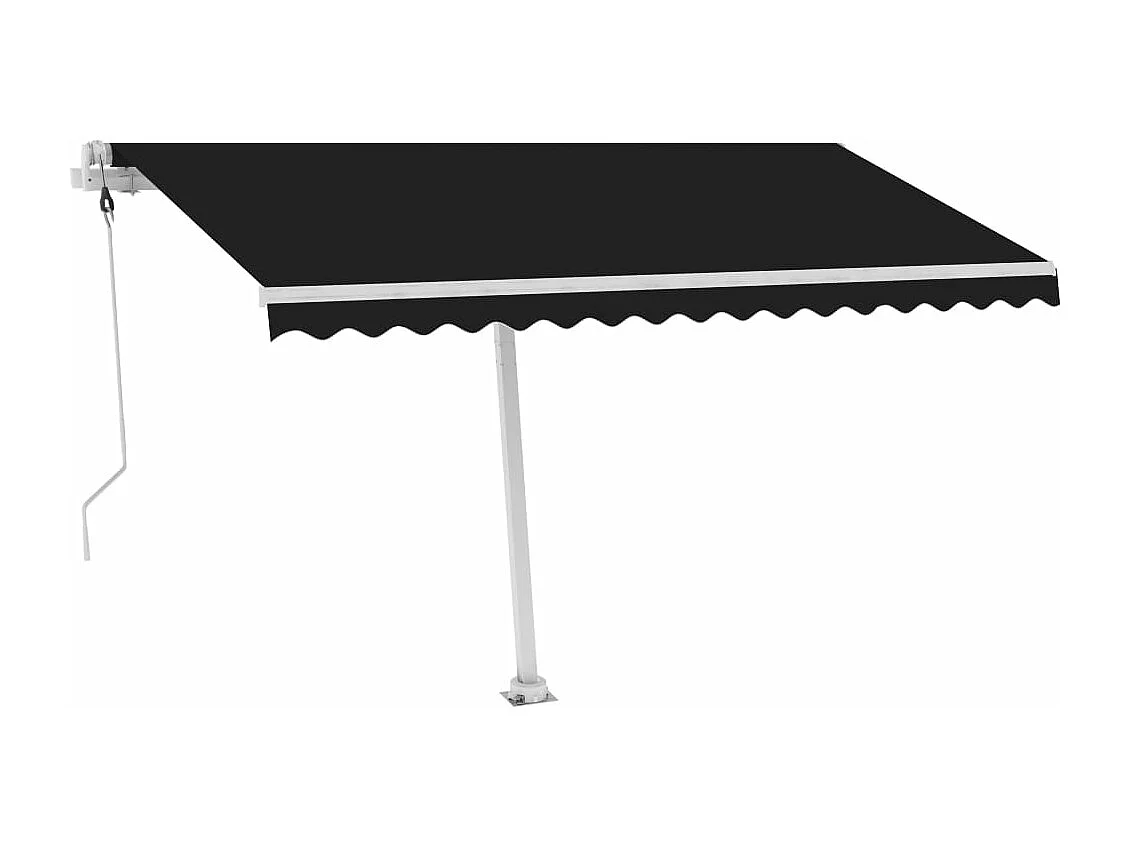 Auvent automatique sur pied 400x300 cm Anthracite