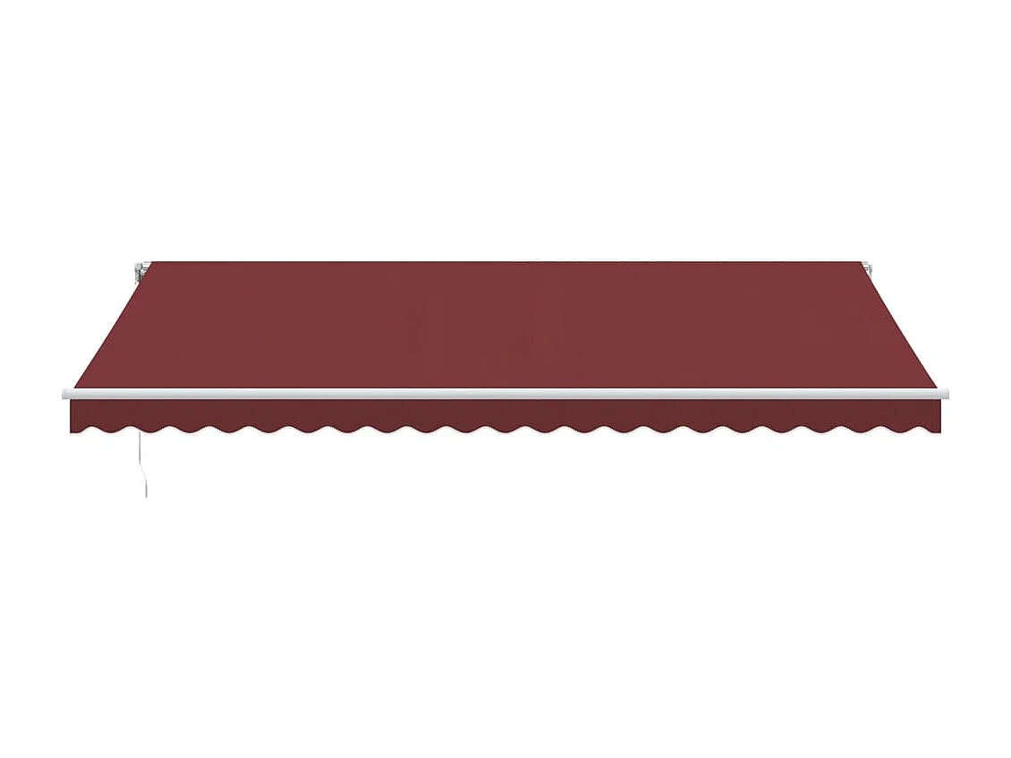 Tenda da Sole Retrattile Automatica con LED Bordò 500x300 cm