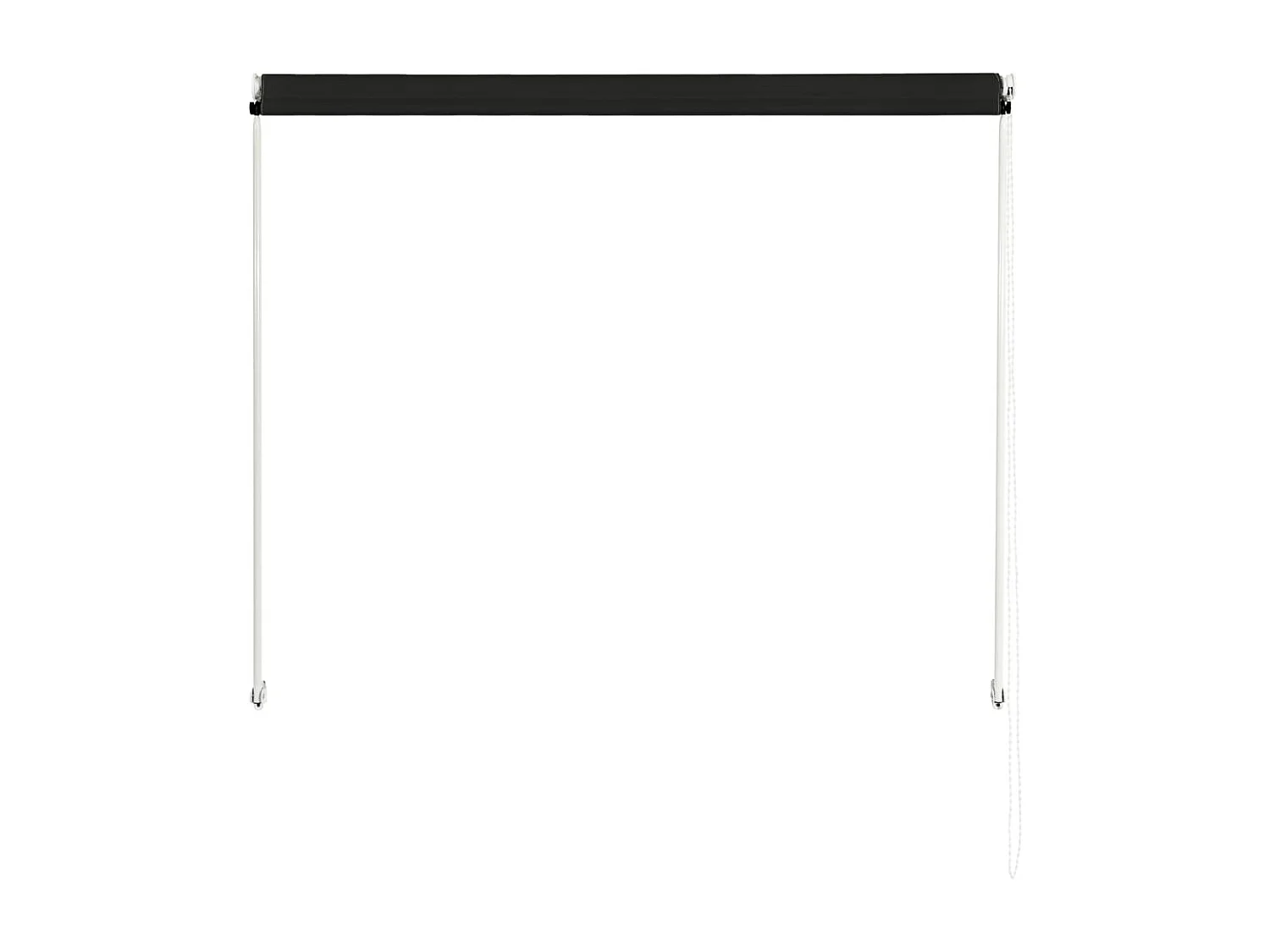 Luifel uittrekbaar 150x150 cm antraciet