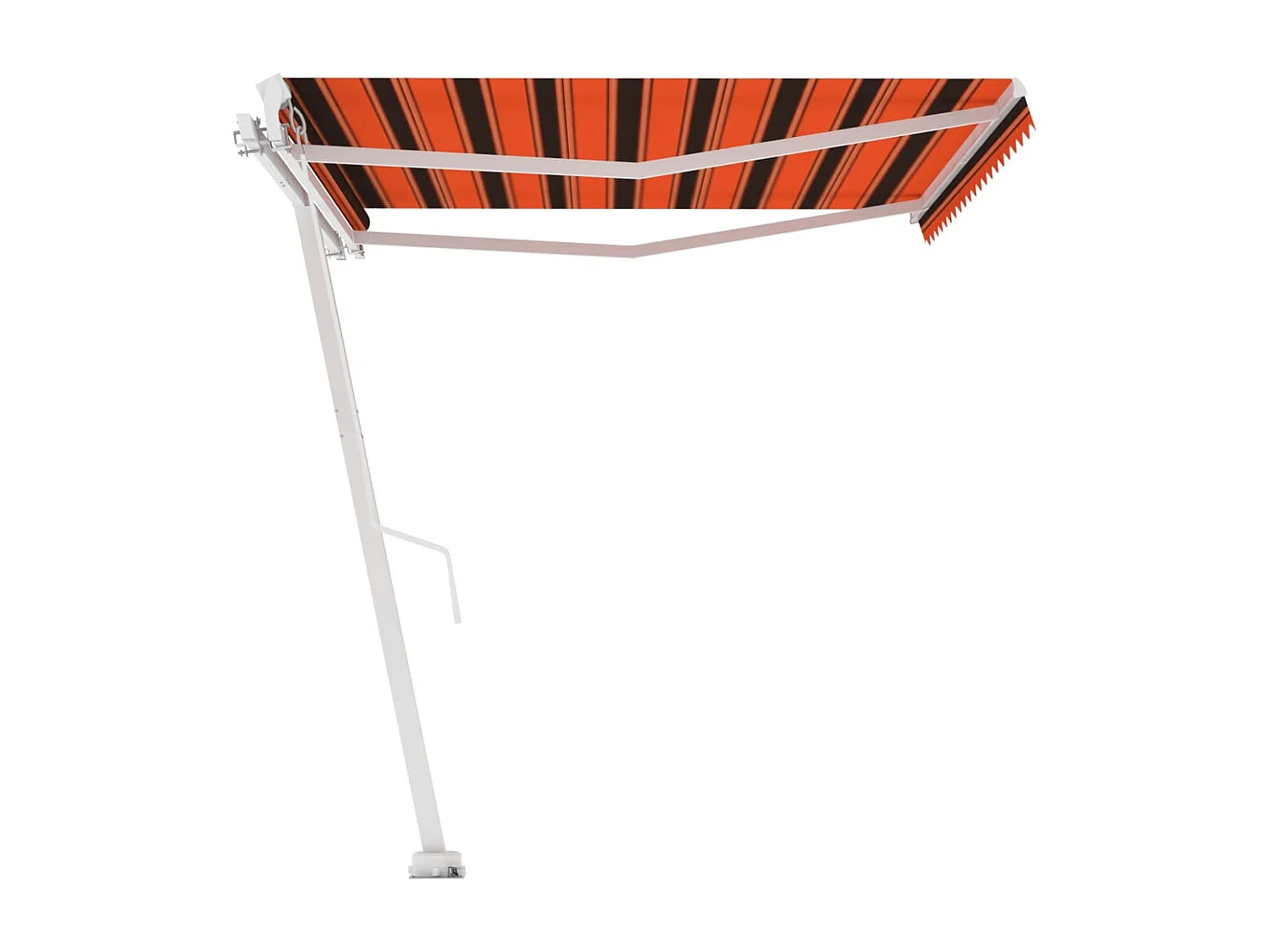Auvent manuel rétractable sur pied 400x350 cm Orange et marron