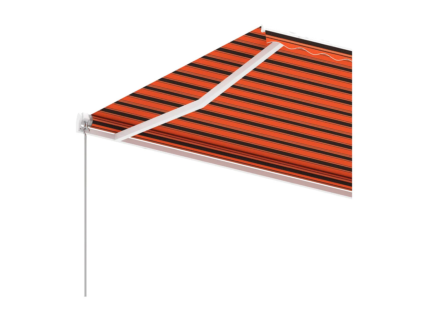 Auvent manuel rétractable sur pied 400x350 cm Orange et marron