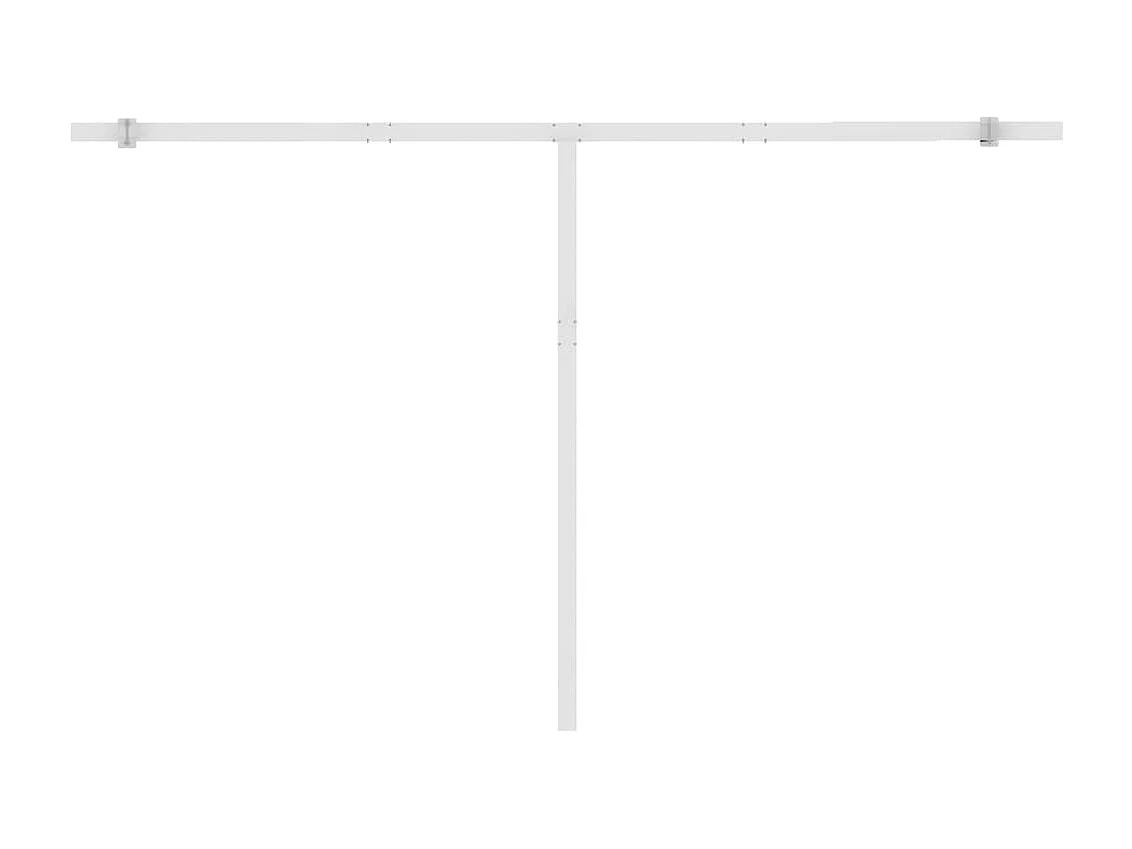 Auvent manuel rétractable sur pied 400x350 cm Orange et marron