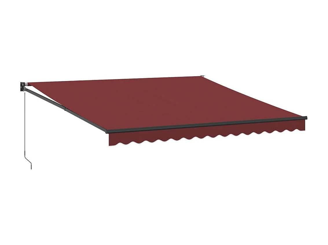 Markise Manuell Weinrot 400x300 cm