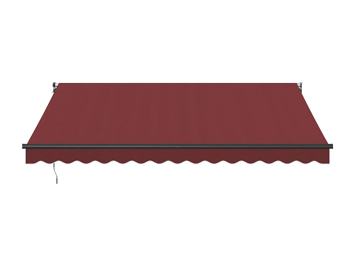 Markise Manuell Weinrot 400x300 cm