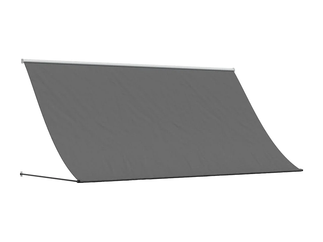 Auvent rétractable anthracite 300x150 m tissu et acier