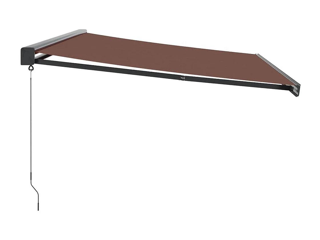 Tenda Sole Retrattile Manuale 500x300 cm Marrone