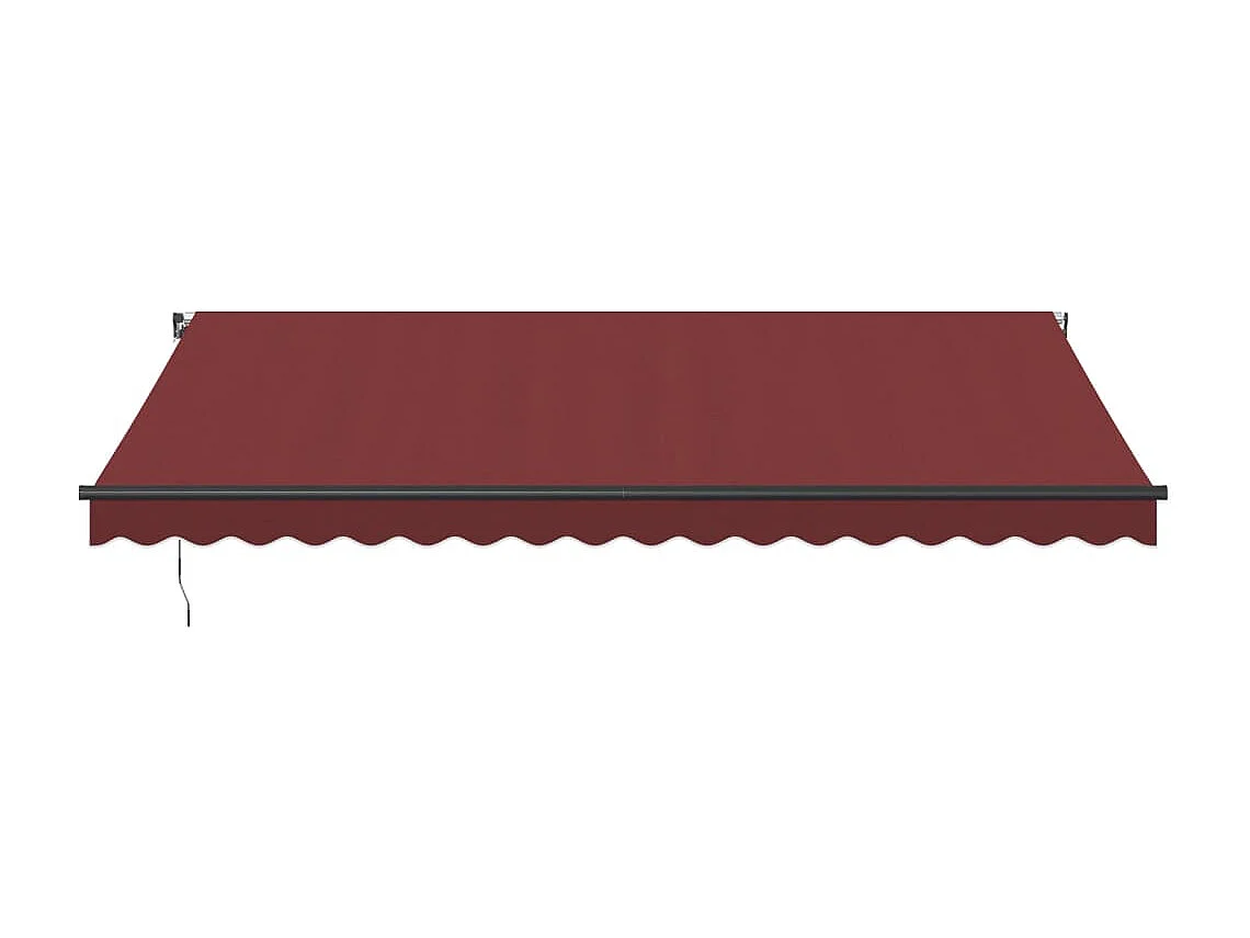 Luifel handmatig uittrekbaar 450x350 cm bordeauxrood