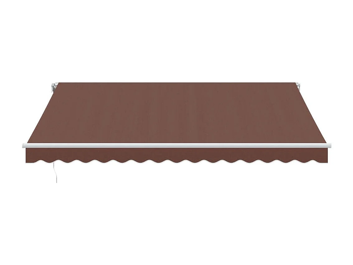 Tenda da Sole Retrattile Automatica con LED Marrone 400x300 cm