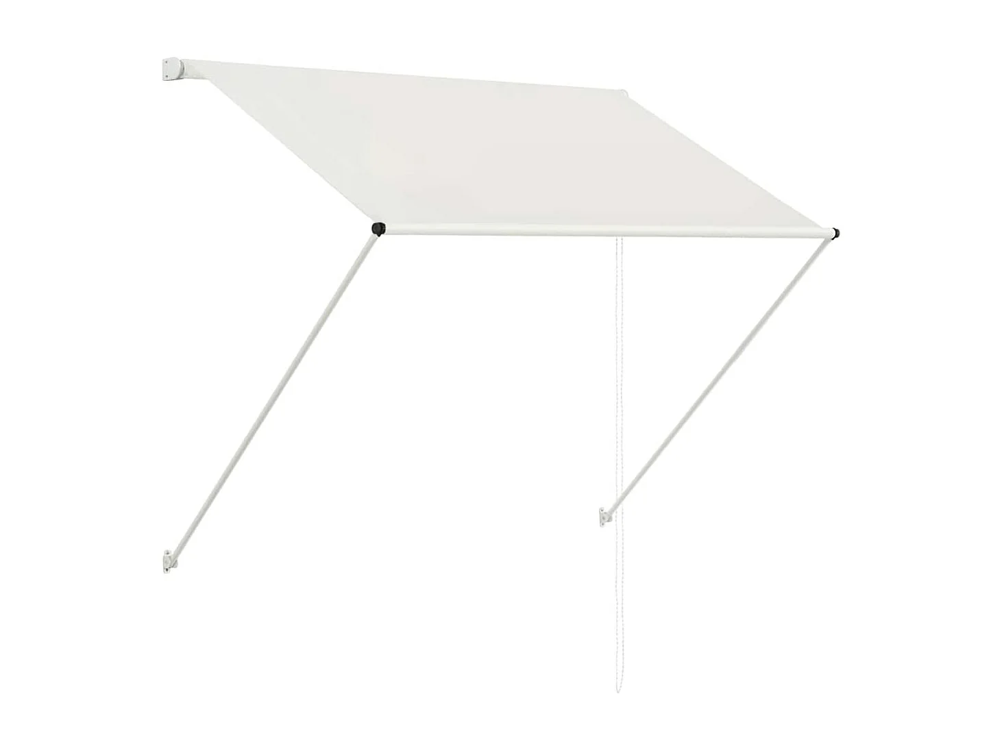 Luifel uittrekbaar 150x150 cm crème