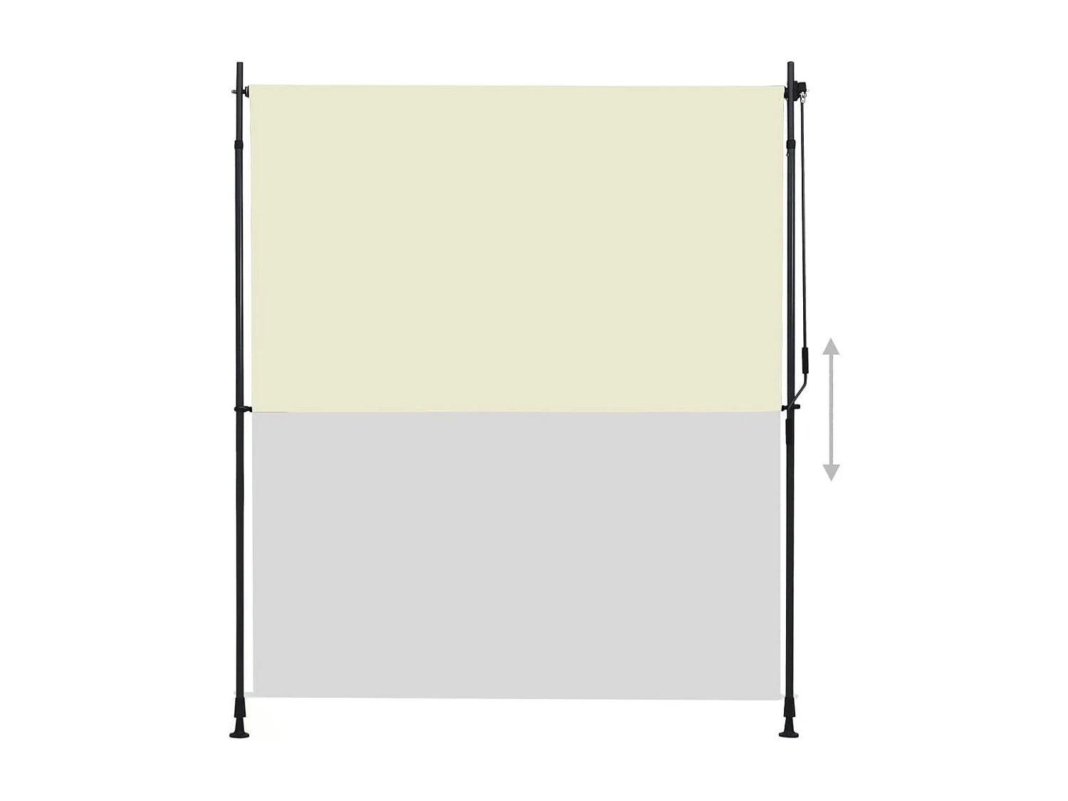 Store roulant d'extérieur 200 x 270 cm Crème