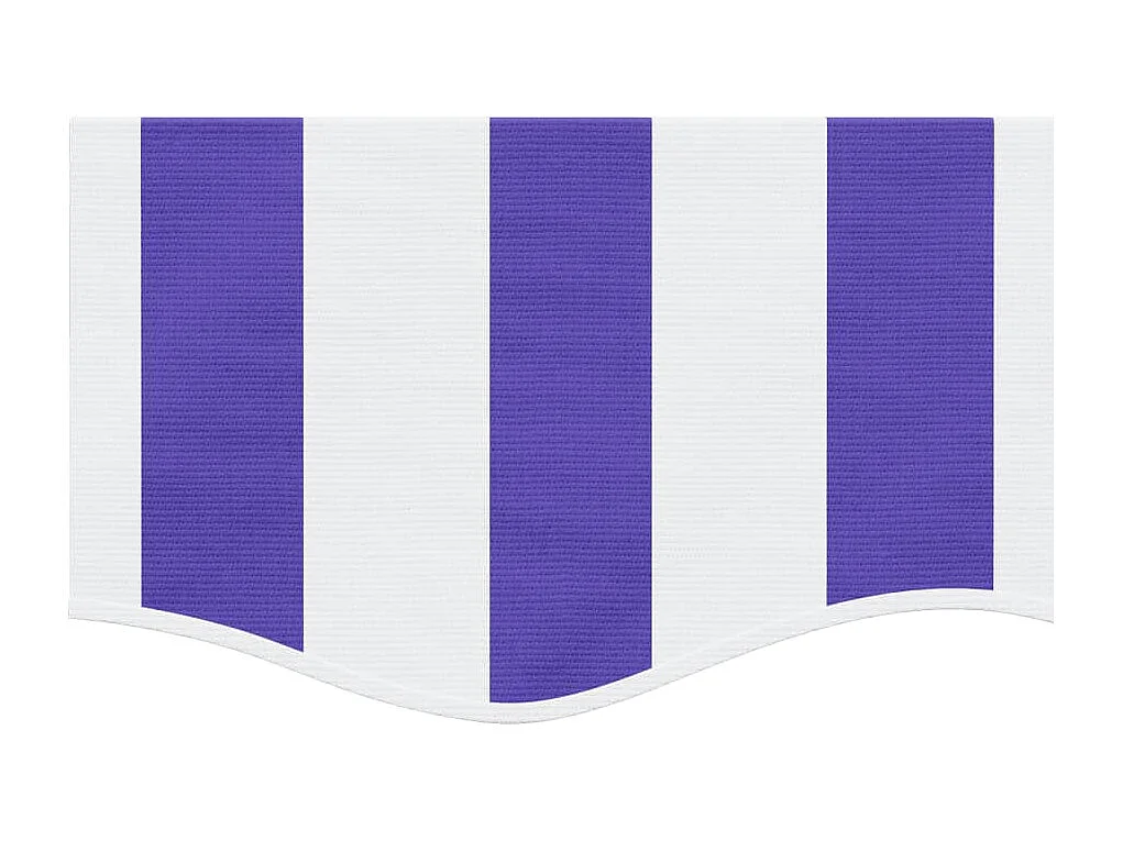 Markisenvolant Blau und Weiß Gestreift 4,5 m