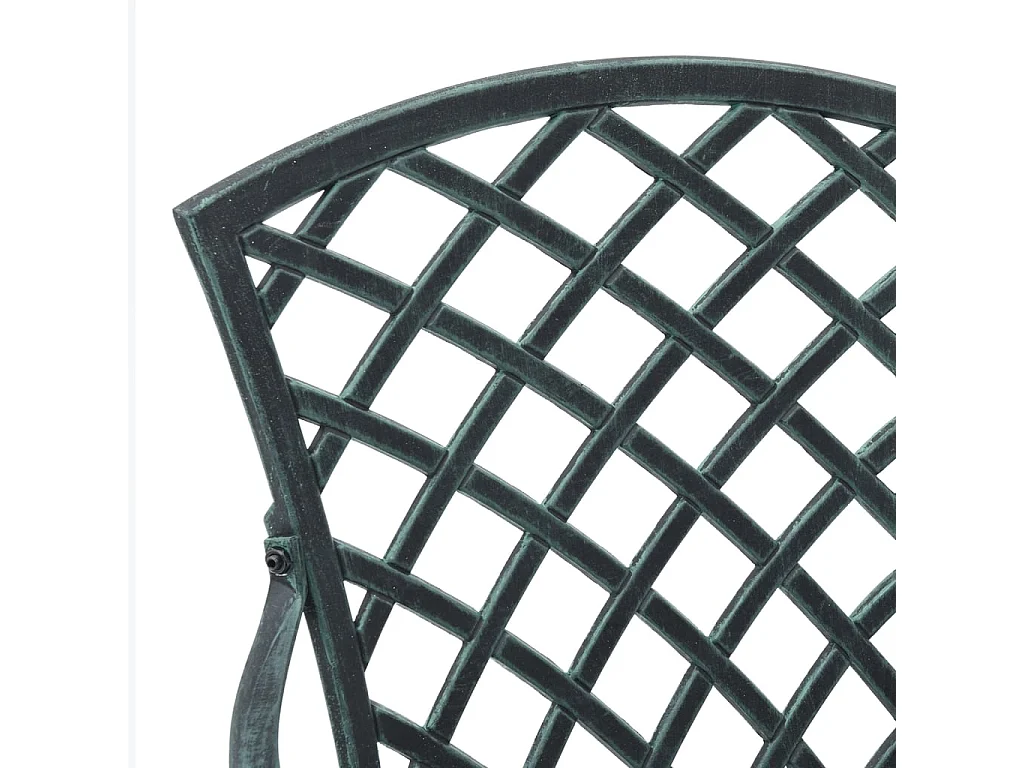 Set da Bistrò 3 pz Verde in Alluminio Pressofuso