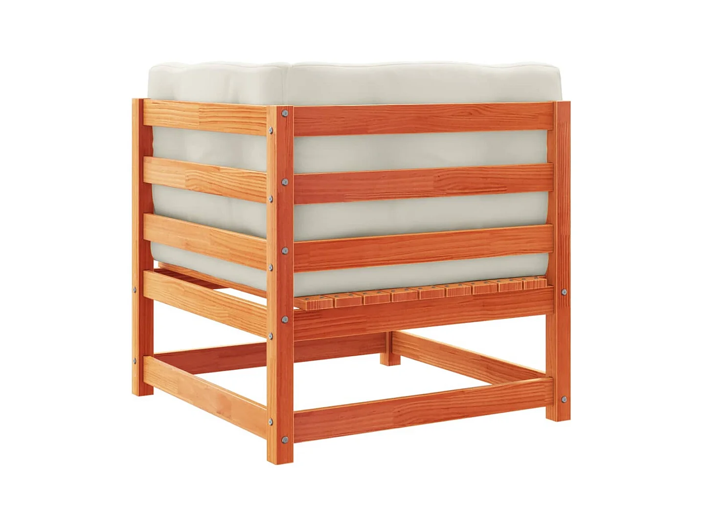 5pcs conj. sofás jardim + almofadões pinho maciço castanho-mel