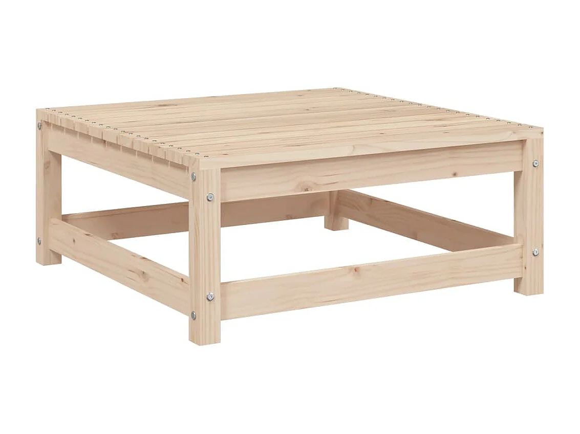 Salon de jardin 7 pcs bois de pin massif