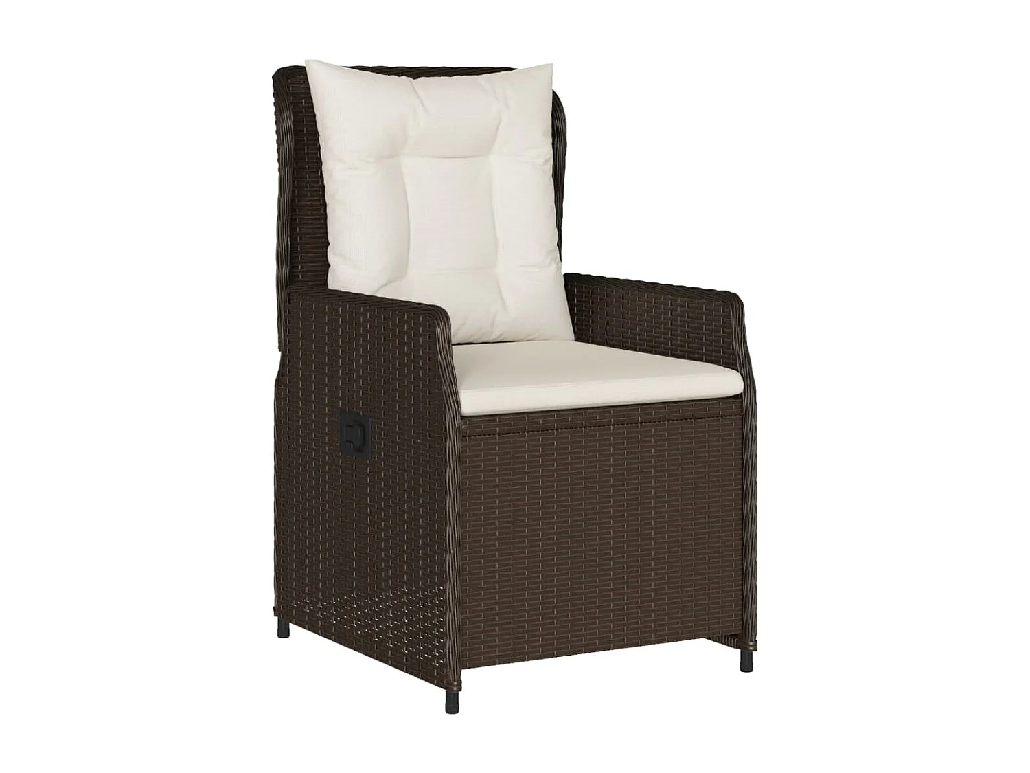 Set comedor para jardín 9 pzas y cojines ratán sintético marrón