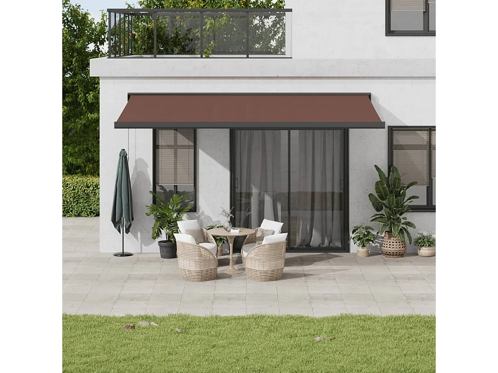 Markise Automatisch Braun 500x300 cm