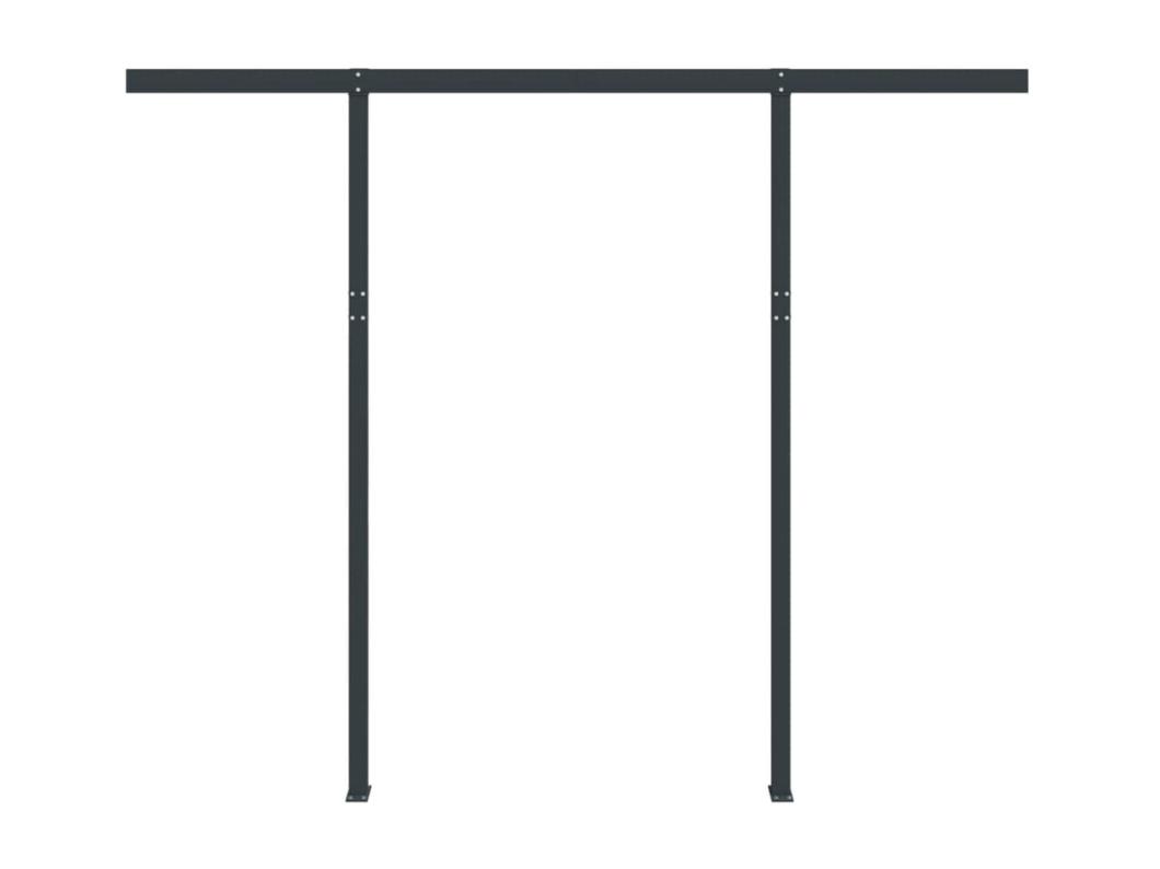 Luifelpaalset 300x245 cm ijzer antracietkleurig