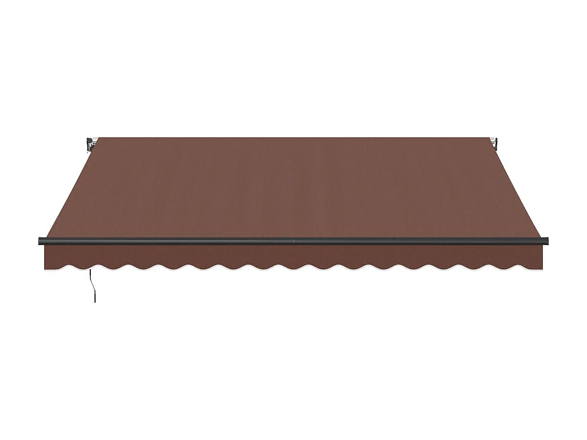 Markise Manuell mit LEDs Braun 400x350 cm