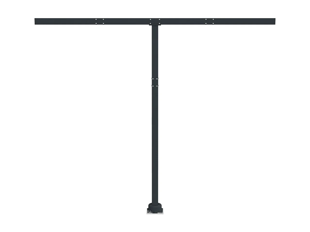 Set Pali per Tenda da Sole Antracite 300x245 cm Ferro