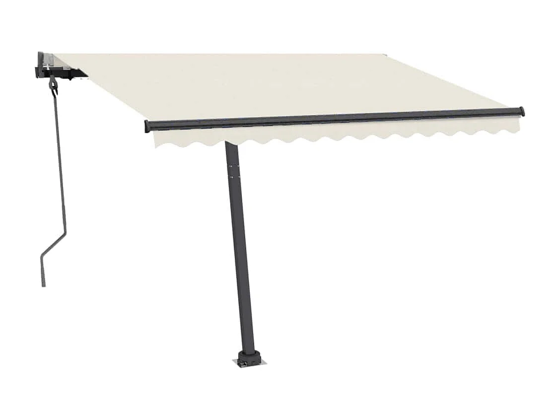 Set Pali per Tenda da Sole Antracite 300x245 cm Ferro