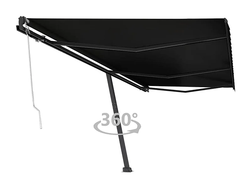 Auvent automatique sur pied 600x300 cm Anthracite