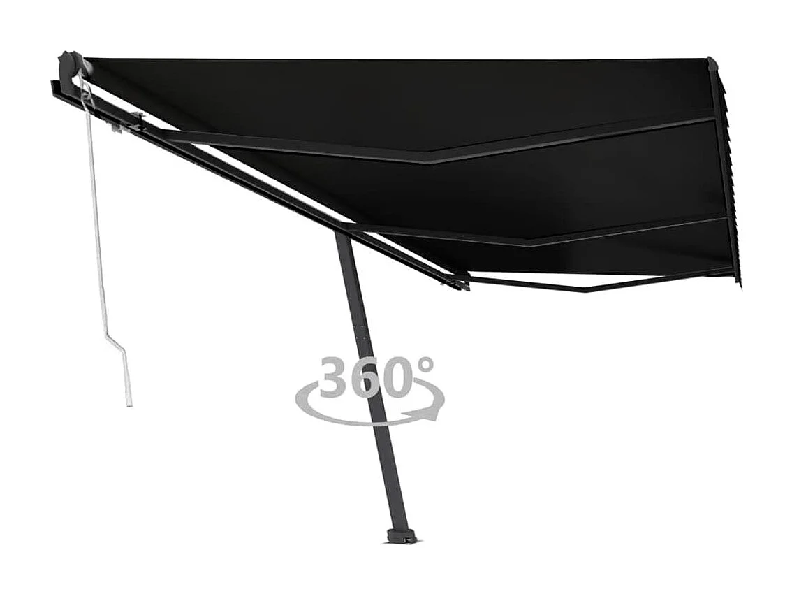 Auvent automatique sur pied 600x300 cm Anthracite