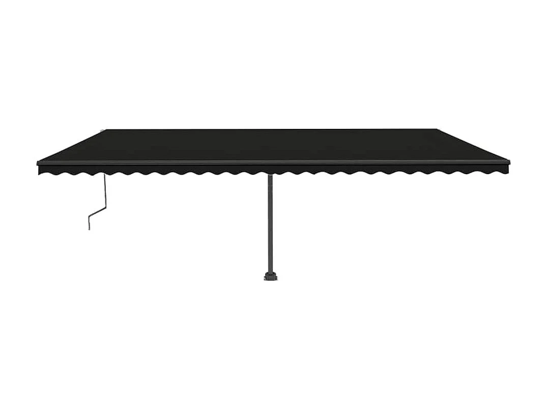 Auvent automatique sur pied 600x300 cm Anthracite
