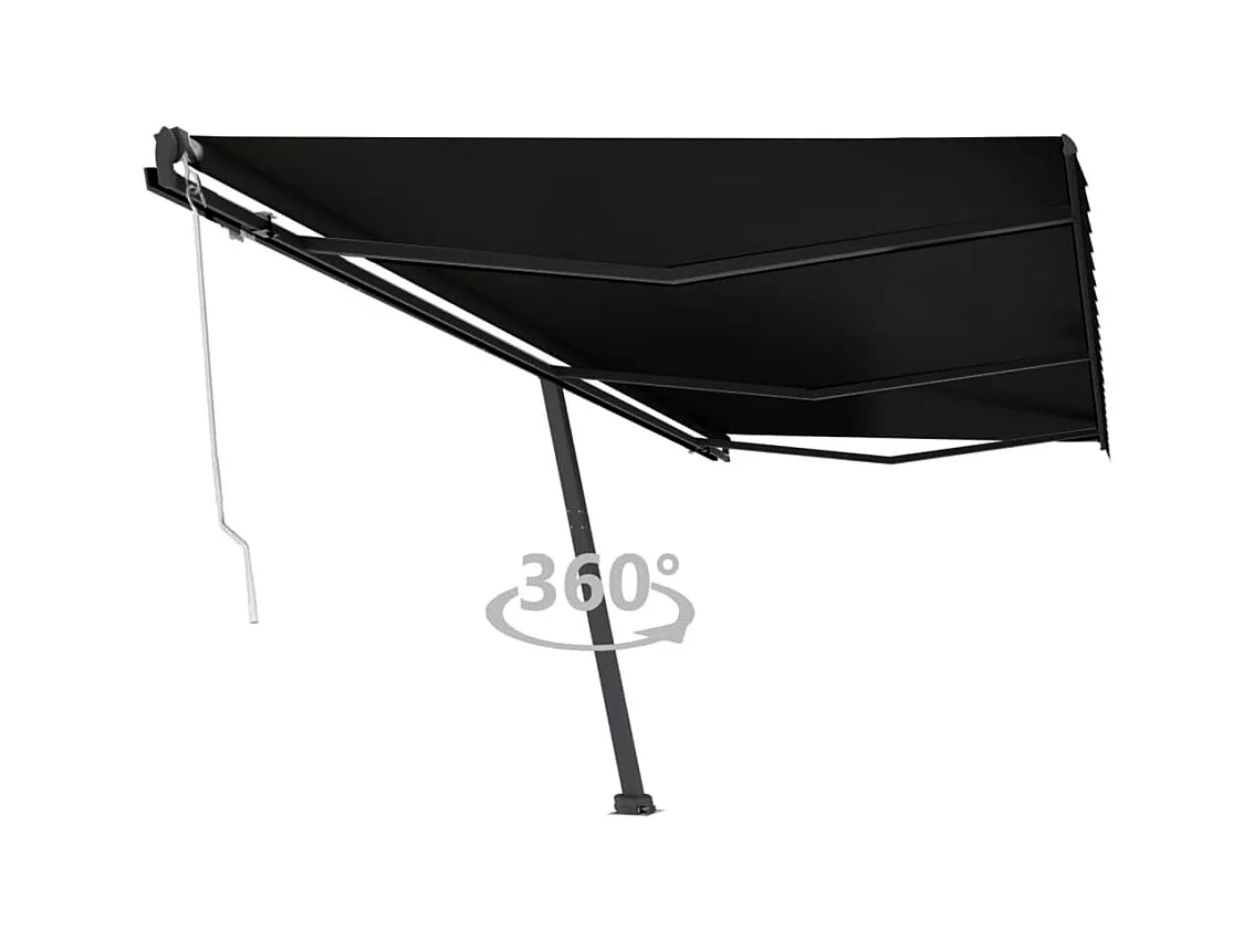 Auvent automatique sur pied 600x300 cm Anthracite