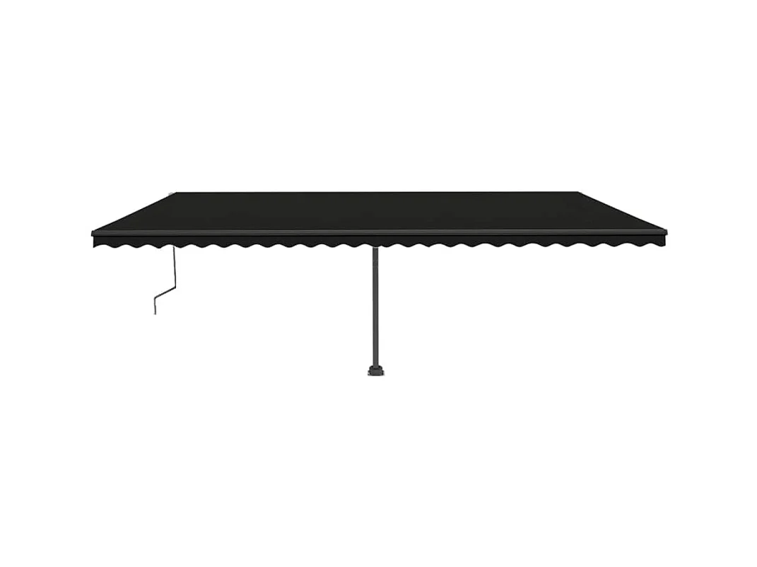 Luifel vrijstaand automatisch 600x300 cm antracietkleurig