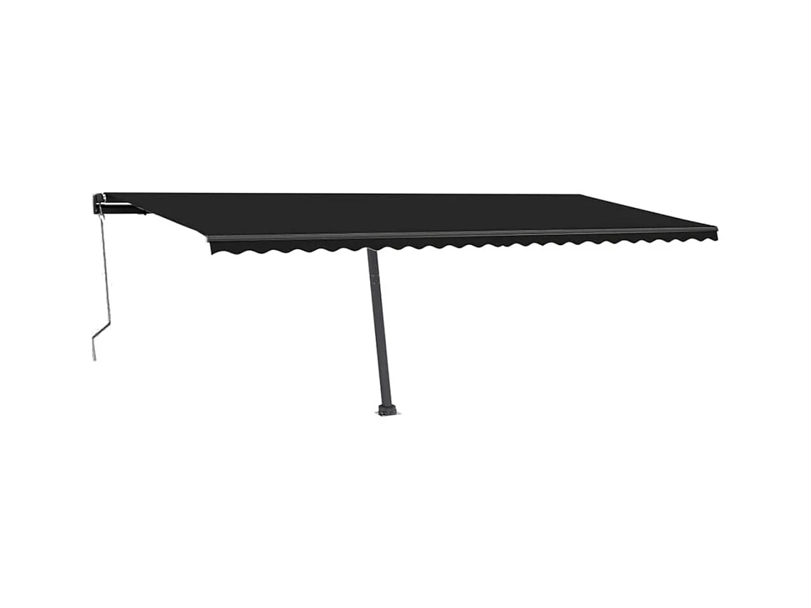 Luifel vrijstaand automatisch 600x300 cm antracietkleurig