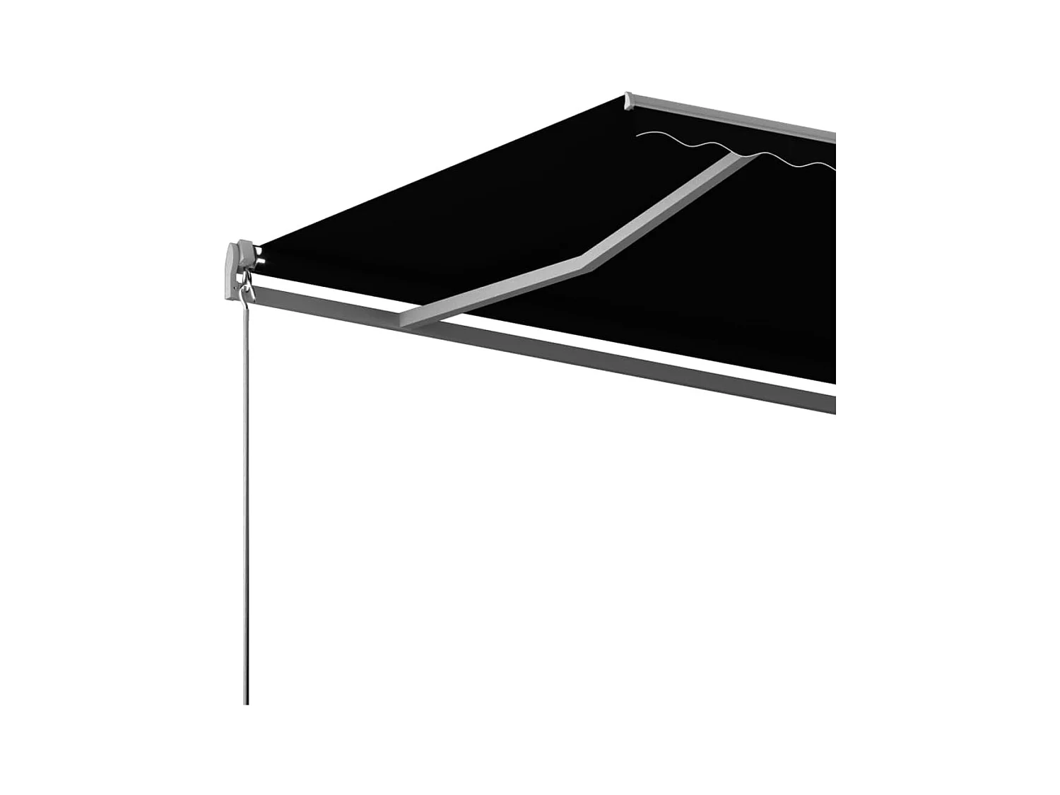 Luifel vrijstaand automatisch 600x300 cm antracietkleurig
