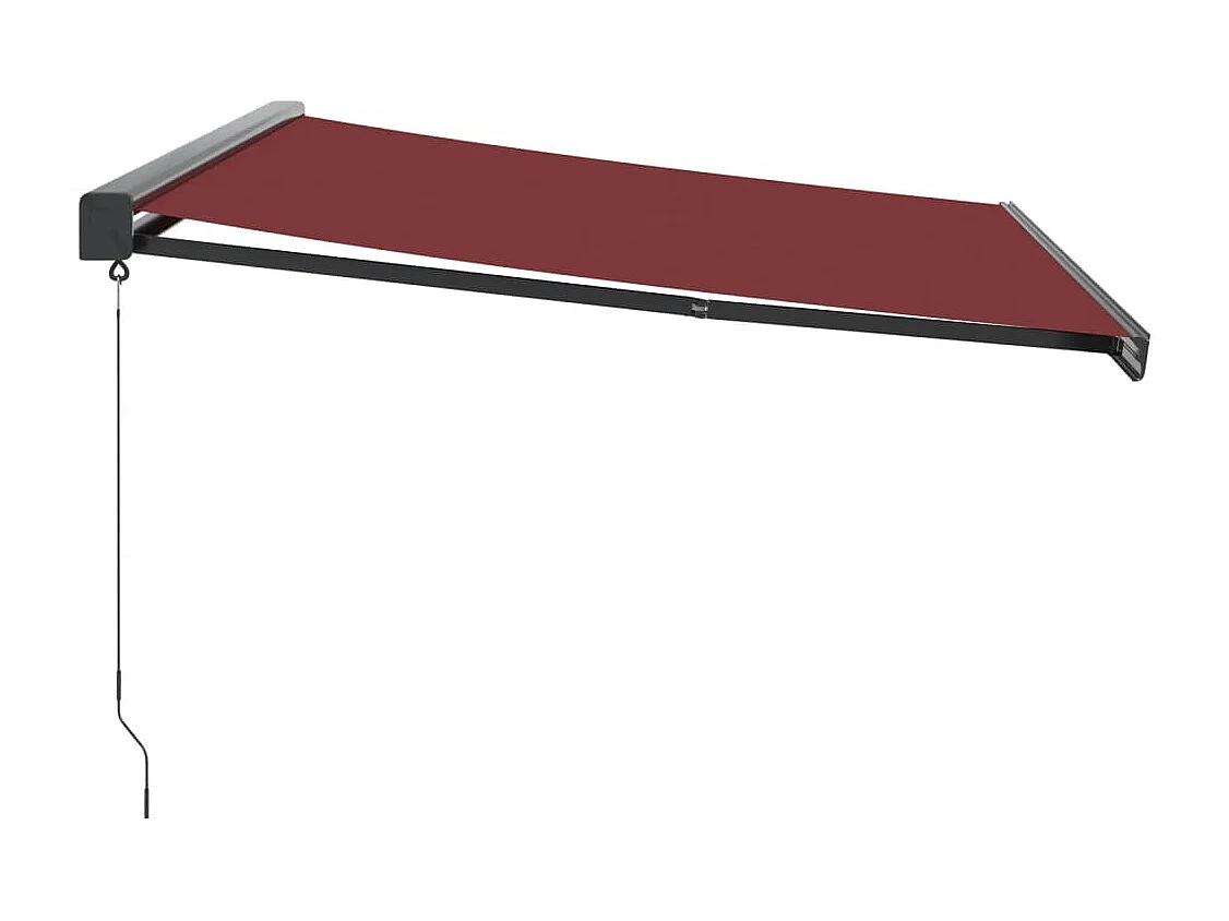 Toldo retrátil manual 400x300 cm bordô