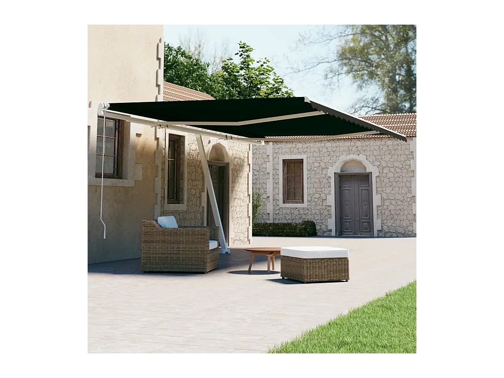 Auvent automatique sur pied 600x300 cm Anthracite