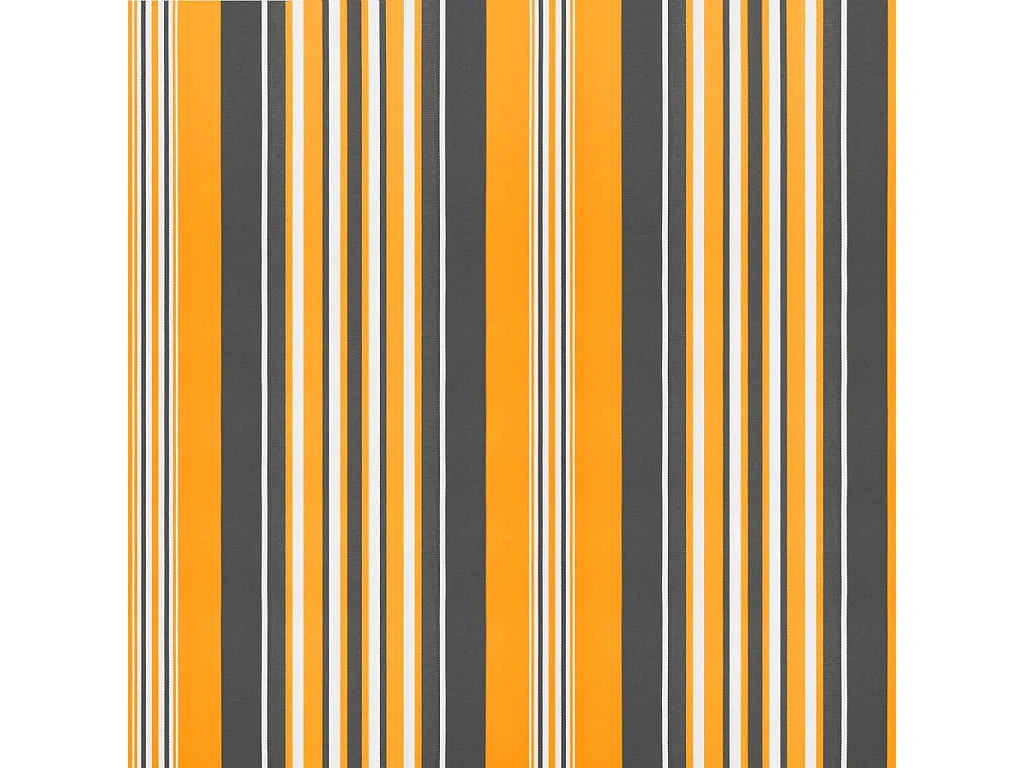 Tissu de remplacement pour auvent rayures multicolores 5x3,5 m