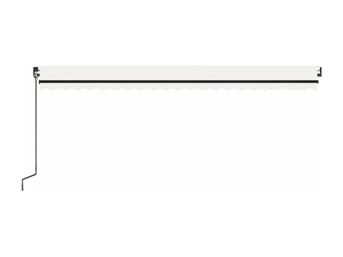 Auvent rétractable automatique 500x300 cm Crème