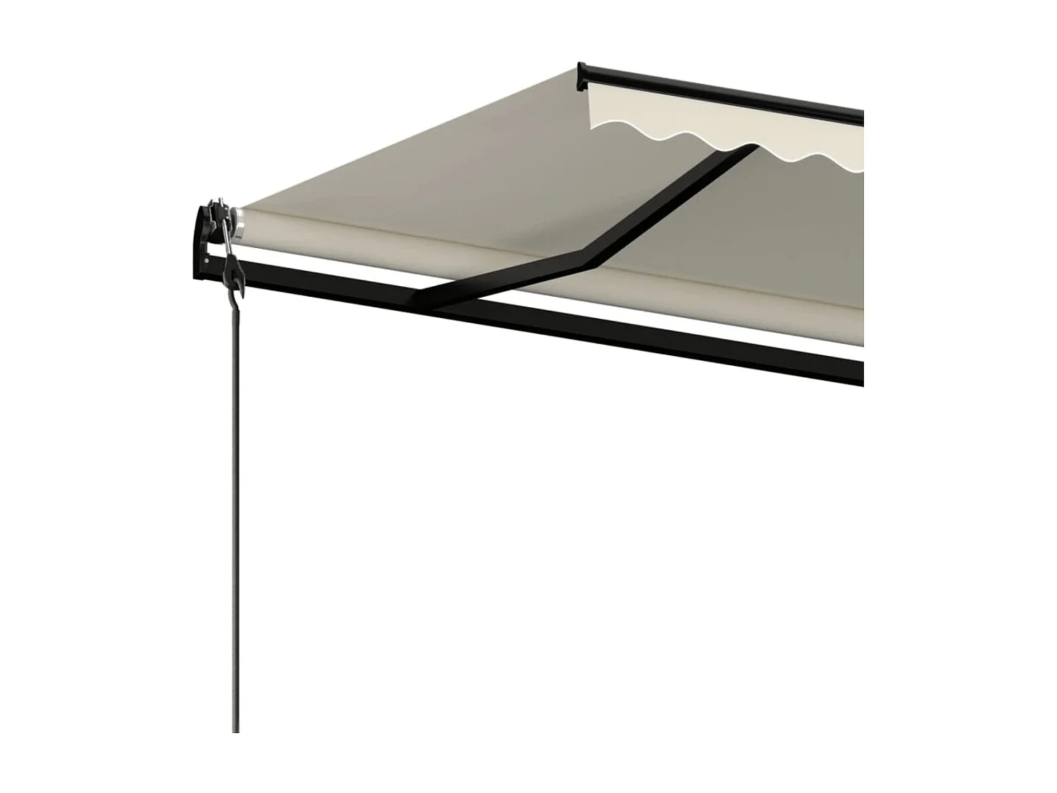 Auvent rétractable automatique 500x300 cm Crème