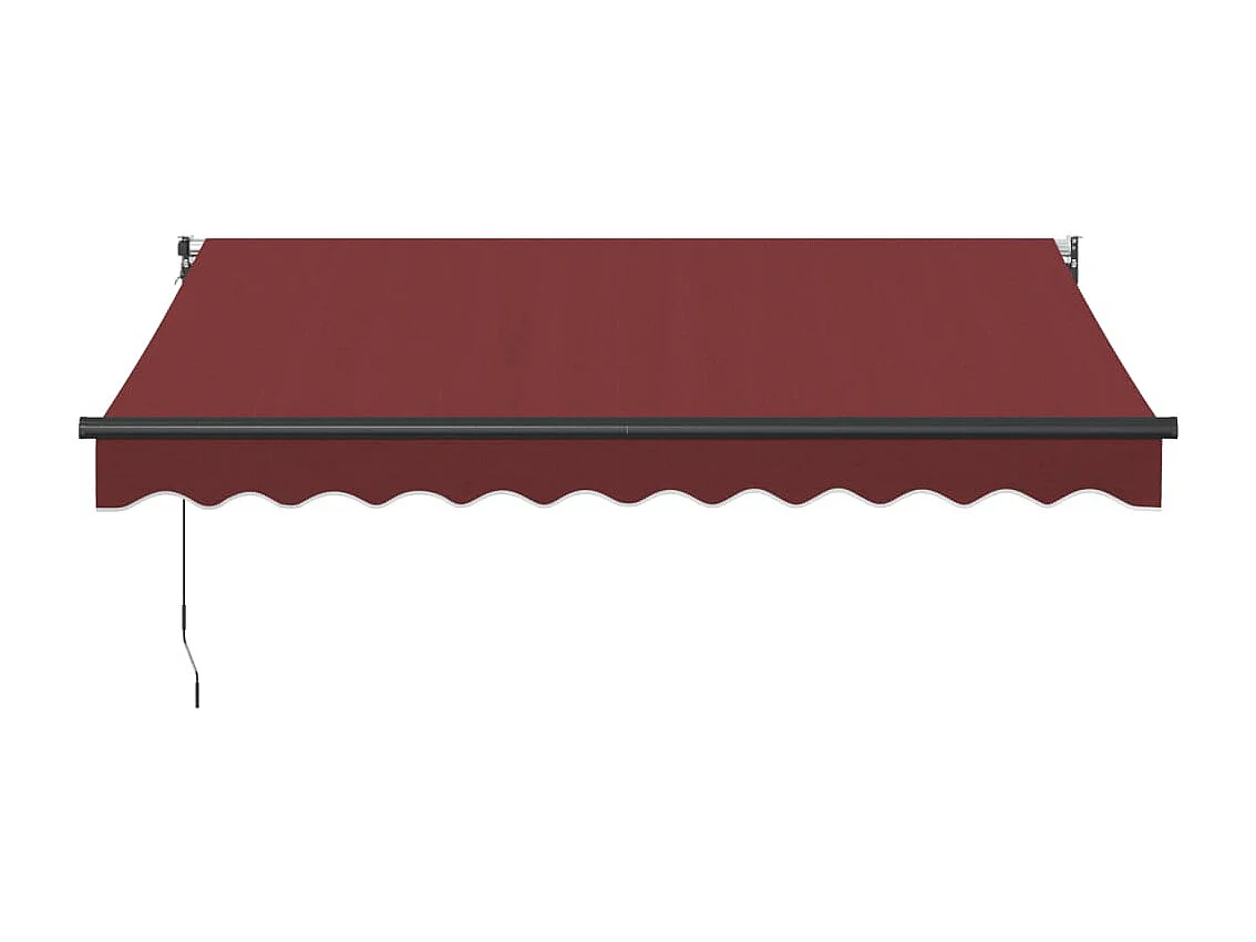 Auvent manuel rétractable bordeaux 300x250 cm