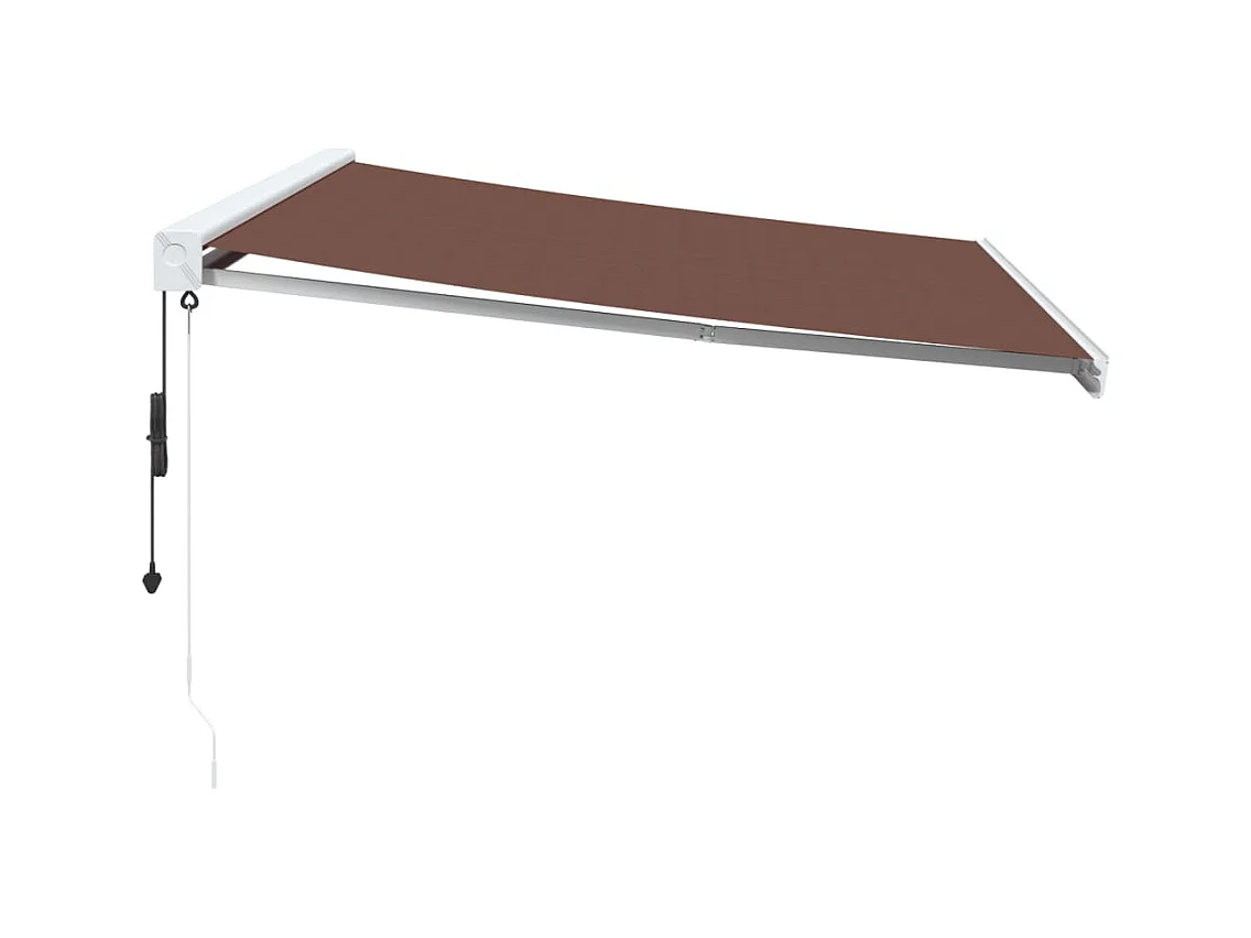 Luifel automatisch uittrekbaar 400x300 cm bruin