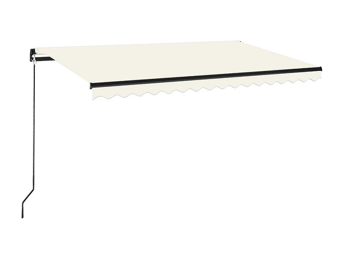 Auvent manuel rétractable 450x350 cm Crème