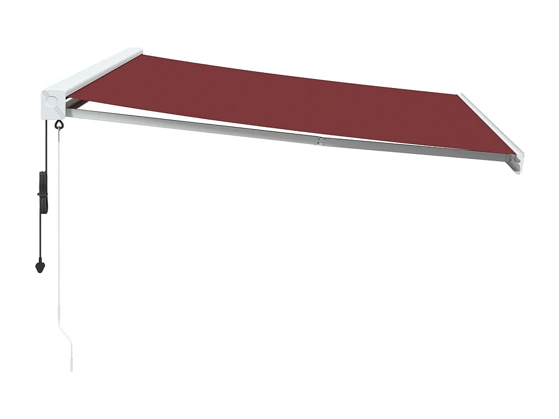 Luifel automatisch uittrekbaar 400x300 cm bordeauxrood