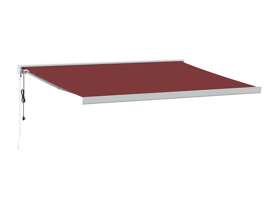 Auvent rétractable automatique bordeaux 400x300 cm