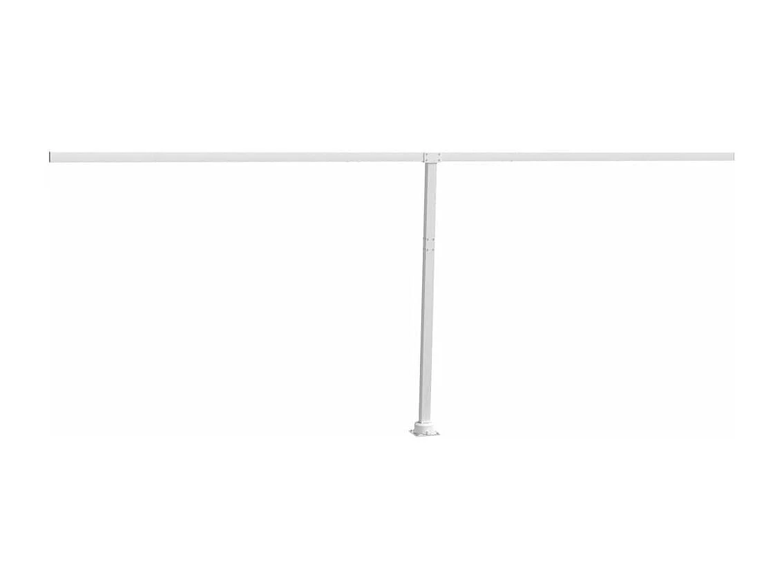 Set Pali per Tenda da Sole Bianco 600x245 cm Ferro