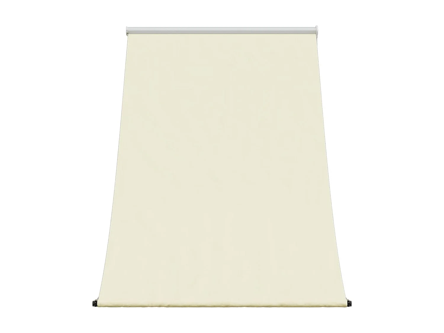 Auvent rétractable crème 150x150 m tissu et acier