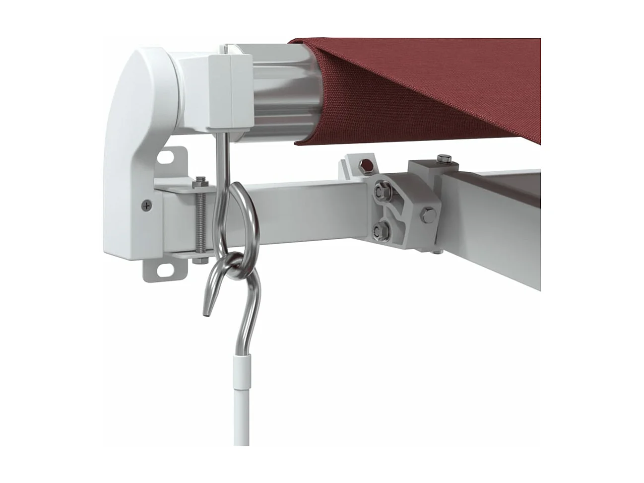 Auvent manuel rétractable bordeaux 400x300 cm