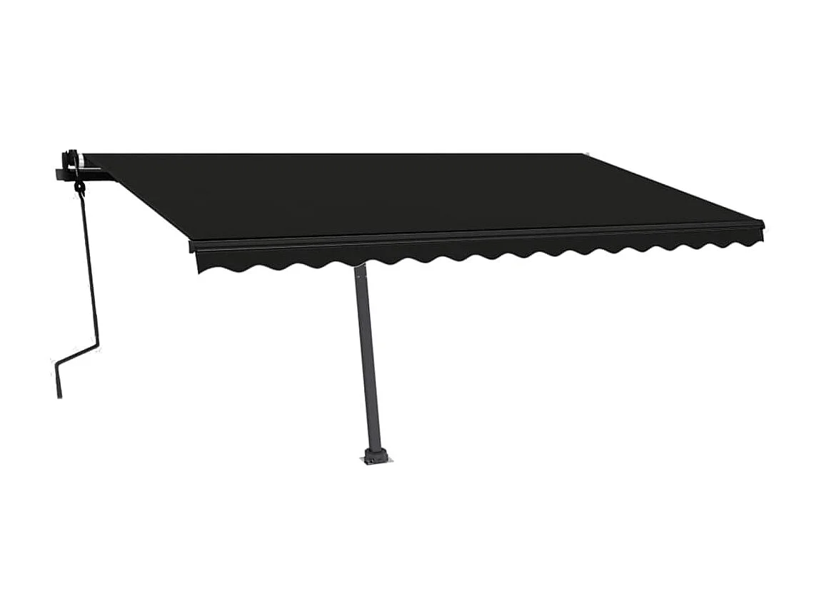 Standmarkise Manuell Einziehbar 450x300 cm Anthrazit